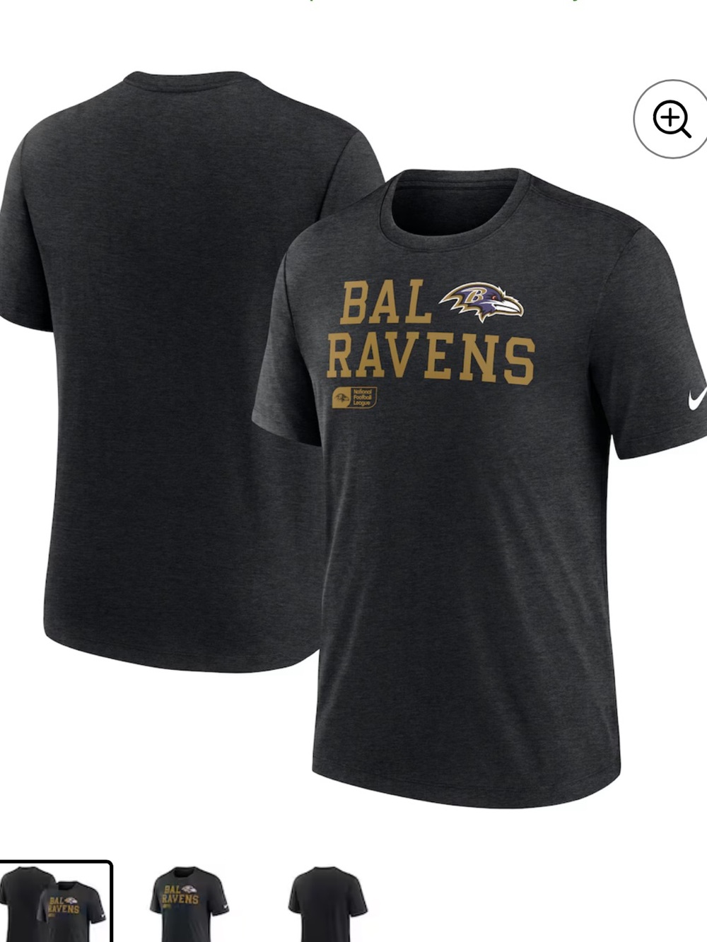 Nike Black Baltimore Ravens Graphic Short-Sleeve Tee
